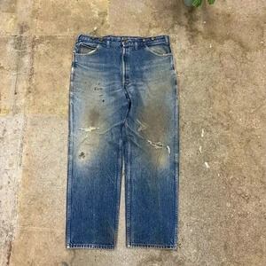 Vintage Big Bill Distressed Carpenter Jeans Size  40